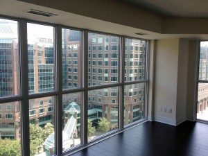 Part of the view from the 21st floor.