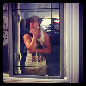 Me through a window