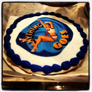 Anything Goes biscuit, available in the theatre lobby.