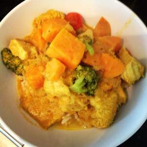 Homemade curry.