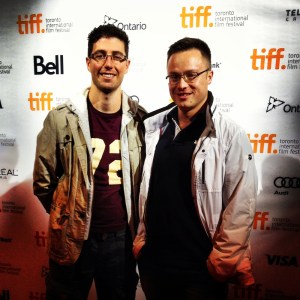 Us at the TIFF Lightbox pretending to be part of the show.