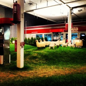 A gas station turned into a work of art.