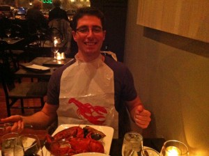Ready to devour. I should have got a photo of the lobster too.
