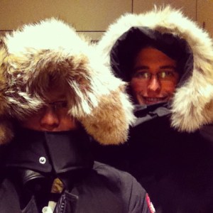 Our Canada Goose jackets.