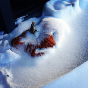 Jack Pumpkinhead on the balcony