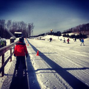 Going up the Magic Carpet