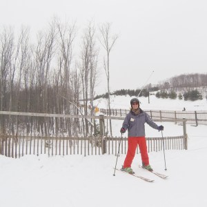 Me on a pair of skis - who would have thought?