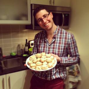 Stuffed mushrooms were popular