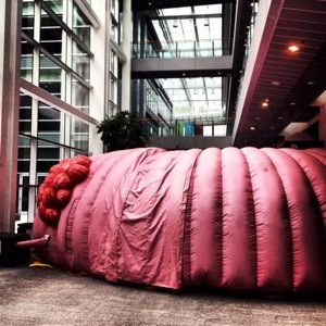 Giant inflatable colon