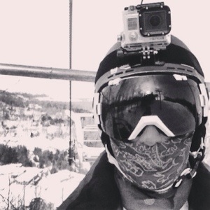 Me on the ski lift