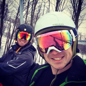 Nice photo of us on a ski lift