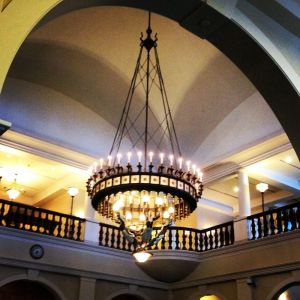 Inside the lobby