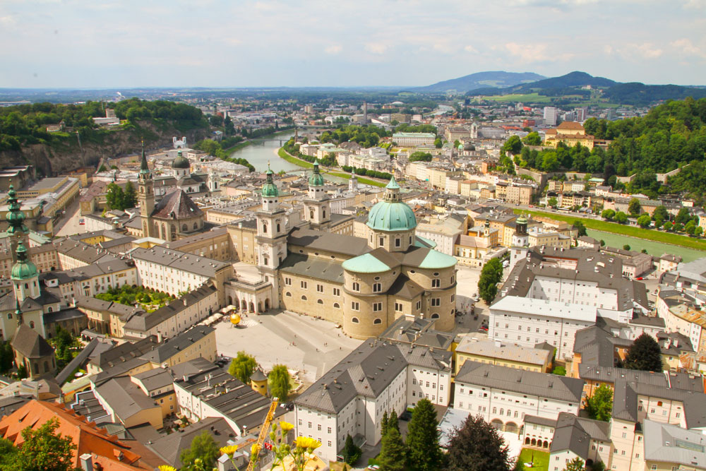 View of Salzburg from the Fortress. Like the CN Tower in Canada, photos OF the fortress are more impressive than photos from IN the fortress.