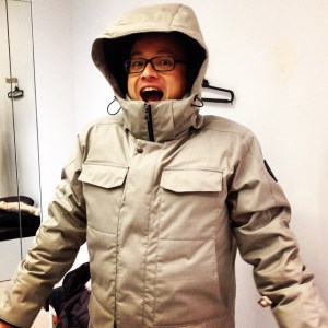Glen in a new Canada Goose jacket