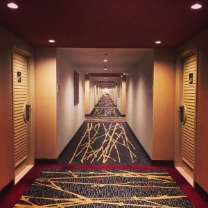 The long walk to our room